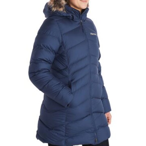 Marmot Jackets & Blazers - Marmot Montreal Coat down puffer jacket women's small navy 700 fill